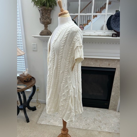 Free People Swingin Cable-knit Cream Sweater Dress - Picture 5 of 10